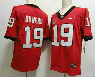 Men's Georgia Bulldogs #19 Brock Bowers Red 2020 Vapor Untouchable Limited Stitched Nike Jersey