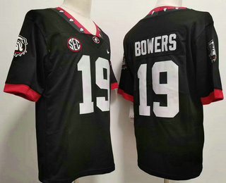 Men's Georgia Bulldogs #19 Brock Bowers White 2022 Vapor Untouchable Limited Stitched Nike Jersey