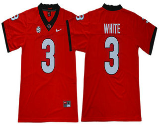 Men's Georgia Bulldogs #3 Zamir White Red 2017 Vapor Untouchable Stitched Nike NCAA Jersey