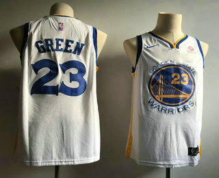 Men's Golden State Warriors #23 Draymond Green White 2017-2018 Nike Swingman Rakuten Stitched NBA Jersey