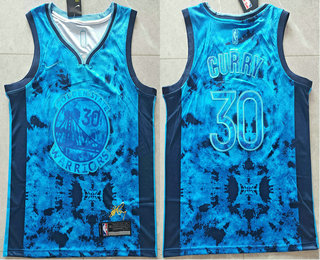 Men's Golden State Warriors #30 Stephen Curry 2023 Blue MVP Swingman Stitched Jersey