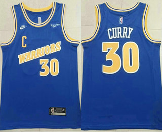 Men's Golden State Warriors #30 Stephen Curry 2023 Blue Stitched Basketball Jersey