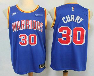 Men's Golden State Warriors #30 Stephen Curry Blue 2022 Nike City Edition Stitched Swingman Jersey With Sponsor