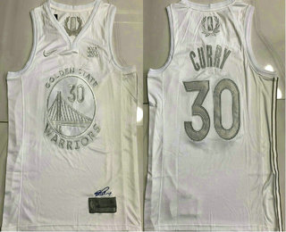 Men's Golden State Warriors #30 Stephen Curry White 2020 MVP Nike AU Stitched NBA Jersey