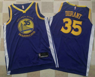 Men's Golden State Warriors #35 Kevin Durant AU Royal Blue 2017-2018 Nike Swingman Rakuten Stitched NBA Jersey