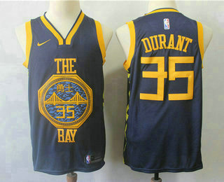 Men's Golden State Warriors #35 Kevin Durant New Navy Blue 2019 City Edition NBA Swingman Jersey