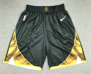 Men's Golden State Warriors 2022 Black City Edition With 6 Patch Stitched Shorts