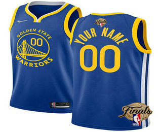 Men's Golden State Warriors Active Player Custom 2022 Royal NBA Finals Stitched Jersey 1