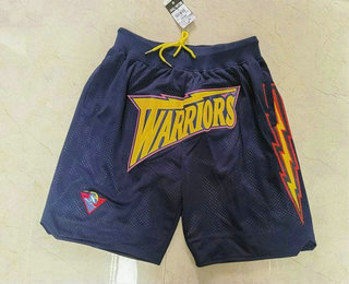 Men's Golden State Warriors Blue Just Don Swingman Throwback Shorts