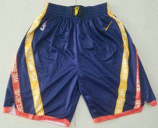 Men's Golden State Warriors Navy Blue 2021 Nike City Edition Stitched Shorts