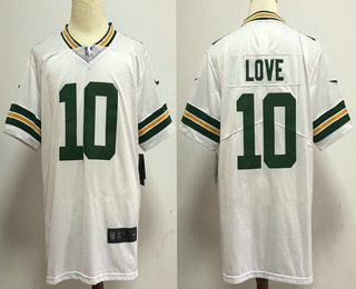 Men's Green Bay Packers #10 Jordan Love White 2020 Vapor Untouchable Stitched NFL Nike Limited Jersey