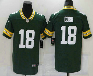 Men's Green Bay Packers #18 Randall Cobb Green 2017 Vapor Stitched Nike Limited Jersey