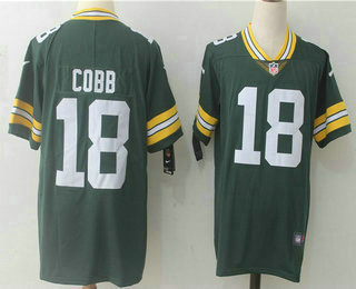 Men's Green Bay Packers #18 Randall Cobb Green 2017 Vapor Untouchable Stitched NFL Nike Limited Jersey