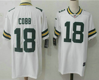 Men's Green Bay Packers #18 Randall Cobb White 2017 Vapor Untouchable Stitched NFL Nike Limited Jersey