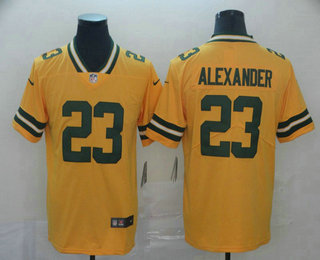 Men's Green Bay Packers #23 Jaire Alexander Gold 2019 Inverted Legend Stitched NFL Nike Limited Jersey