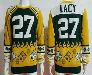 Men's Green Bay Packers #27 Eddie Lacy MulticolorNFL Sweater