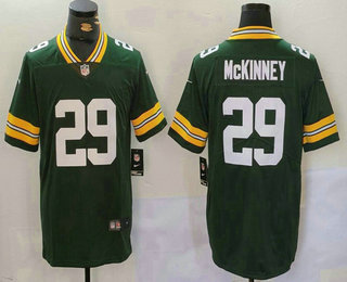 Men's Green Bay Packers #29 Xavier McKinney Green Vapor Untouchable Stitched Jersey