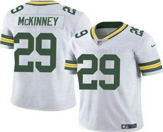 Men's Green Bay Packers #29 Xavier McKinney Limited White Vapor Jersey