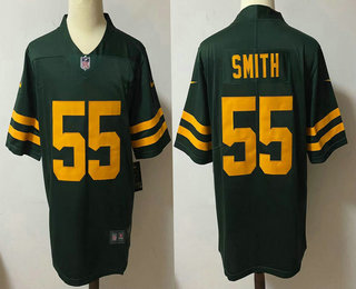 Men's Green Bay Packers #55 ZaDarius Smith Green Yellow 2021 Vapor Untouchable Stitched NFL Nike Limited Jersey