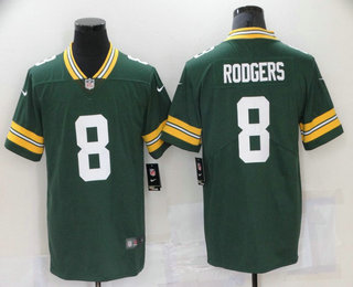 Men's Green Bay Packers #8 Amari Rodgers Green 2021 Vapor Untouchable Stitched NFL Nike Limited Jersey