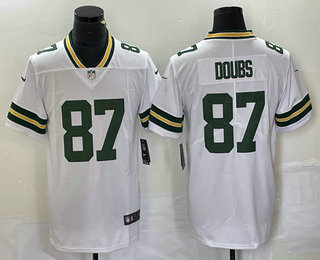 Men's Green Bay Packers #87 Romeo Doubs White 2022 Vapor Untouchable Stitched Nike Limited Jersey