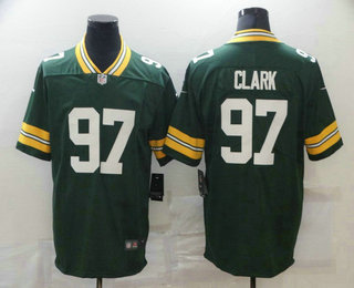 Men's Green Bay Packers #97 Kenny Clark Green 2020 Vapor Untouchable Stitched NFL Nike Limited Jersey