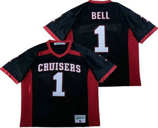 Men's Groveport Madison High School Cruisers #1 Le'Veon Bell Black Football Jersey