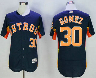 Men's Houston Astros #30 Carlos Gomez Navy Blue 2016 Flexbase Majestic Baseball Jersey