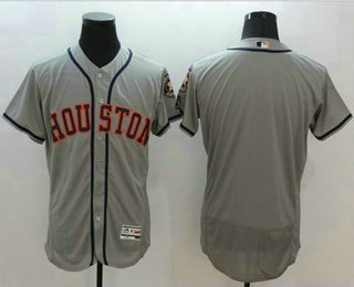 Men's Houston Astros Blank Grey Flexbase 2016 MLB Player Jersey