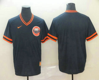 Men's Houston Astros Blank Navy Blue Nike Cooperstown Collection Legend V Neck Jersey