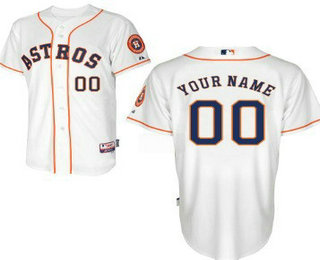 Men's Houston Astros Customized White Jersey