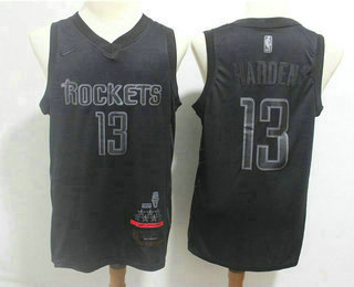 Men's Houston Rockets #13 James Harden MVP Black 2019 Nike Swingman Stitched NBA Jersey