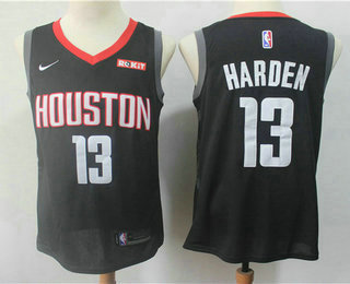 Men's Houston Rockets #13 James Harden New Black 2018 Nike Swingman ROKiT Stitched NBA Jersey