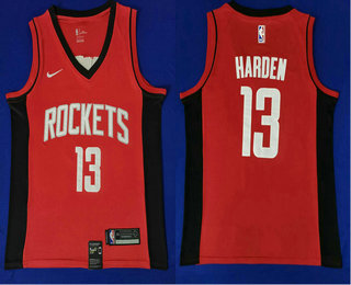 Men's Houston Rockets #13 James Harden New Red 2019 Nike Swingman Stitched NBA Jersey