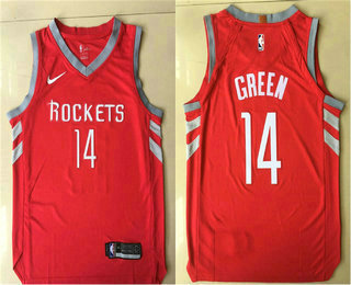 Men's Houston Rockets #14 Gerald Green New Red 2017-2018 Nike Authentic Printed NBA Jersey