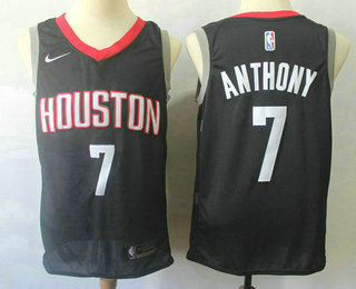 Men's Houston Rockets #7 Carmelo Anthony New Black 2017-2018 Nike Swingman Stitched NBA Jersey