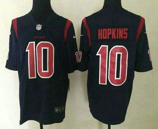 Men's Houston Texans #10 DeAndre Hopkins Navy Blue 2016 Color Rush Stitched NFL Nike Limited Jersey