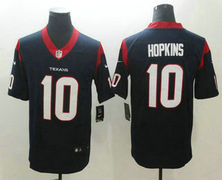 Men's Houston Texans #10 DeAndre Hopkins Navy Blue 2017 Vapor Untouchable Stitched NFL Nike Limited Jersey