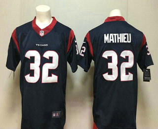 Men's Houston Texans #32 Tyrann Mathieu Navy Blue 2017 Vapor Untouchable Stitched NFL Nike Limited Jersey