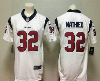 Men's Houston Texans #32 Tyrann Mathieu White 2017 Vapor Untouchable Stitched NFL Nike Limited Jersey