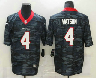 Men's Houston Texans #4 Deshaun Watson 2020 Camo Limited Stitched Nike NFL Jersey