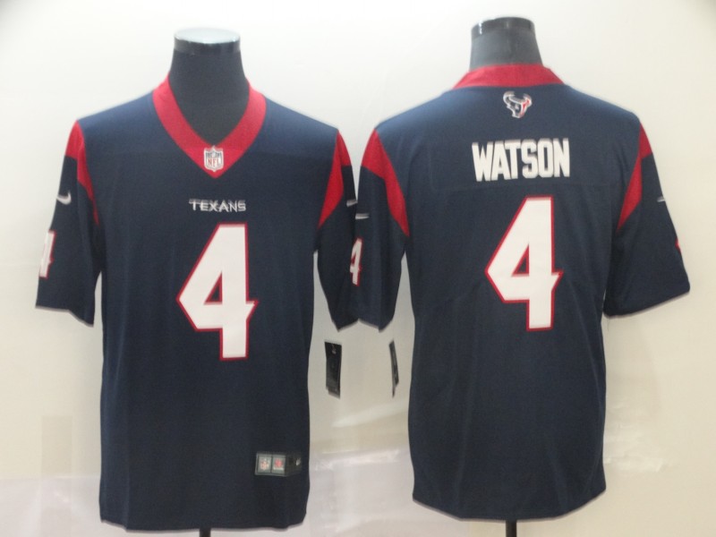 Men's Houston Texans #4 Deshaun Watson Navy Blue NEW 2019 Vapor Untouchable Stitched NFL Nike Limited Jersey