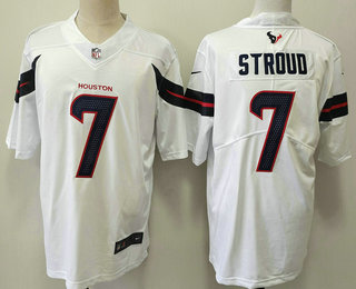 Men's Houston Texans #7 CJ Stroud Limited White 2024 Vapor Jersey