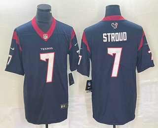 Men's Houston Texans #7 CJ Stroud Navy Blue 2022 Vapor Untouchable Stitched Nike Limited Jersey