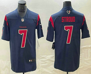 Men's Houston Texans #7 CJ Stroud Navy Blue New 2019 Color Rush Stitched NFL Nike Limited Jersey