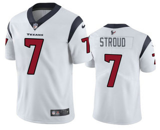 Men's Houston Texans #7 CJ Stroud White Vapor Untouchable Stitched Football Jersey