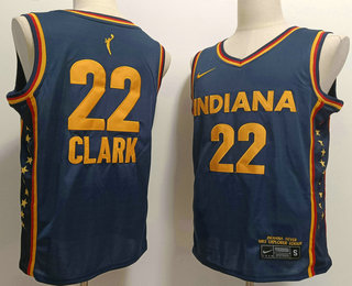 Men's Indiana Fever #22 Caitlin Clark Navy Swingman Jersey