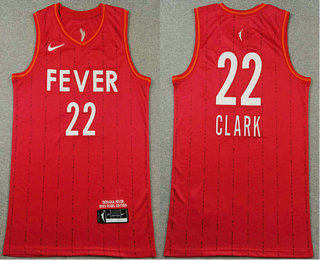 Men's Indiana Fever #22 Caitlin Clark Red Swingman Jersey