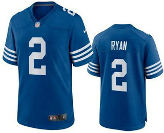 Men's Indianapolis Colts #2 Matt Ryan Limited Blue Alternate Vapor Jersey