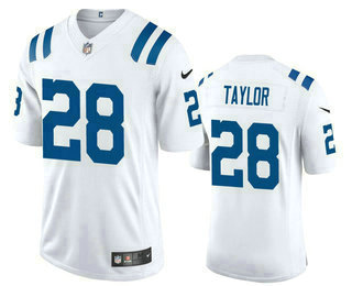 Men's Indianapolis Colts #28 Jonathan Taylor White 2020 Vapor Untouchable Stitched NFL Nike Limited Jersey